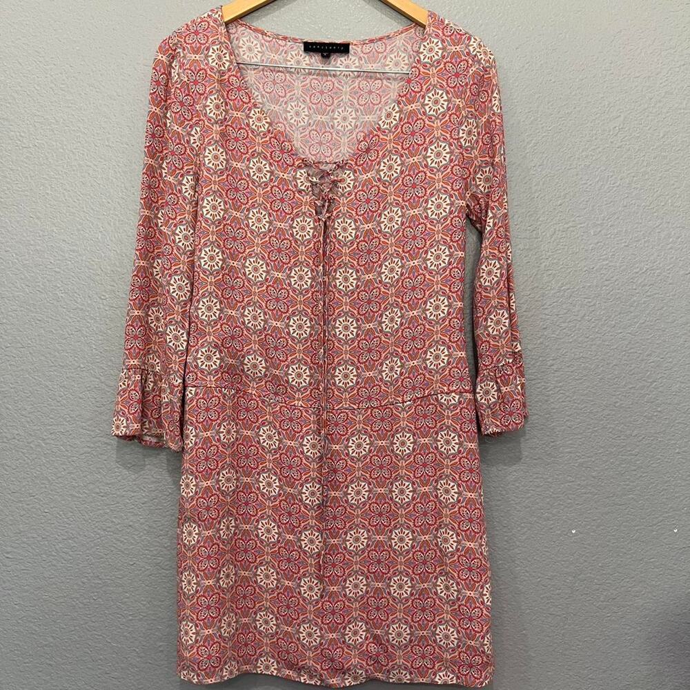 Pink floral boho knee length - Picture 2 of 6